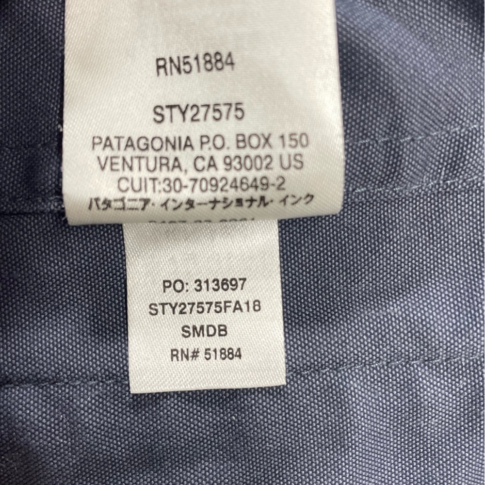 Patagonia Womens Prairie Dusk Barn Jacket Smolder Blue Military Style Coat Sz S - Picture 15 of 16